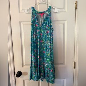 Lilly Pulitzer Blue and Pink Patterned Dress